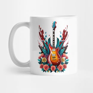 Electric guitar splash blood 32 Mug